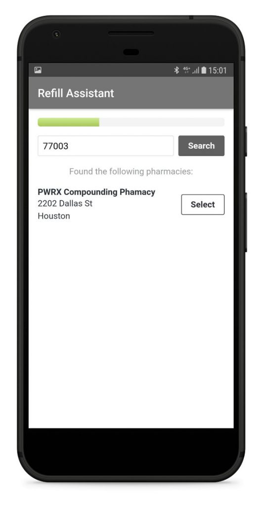 select pharmacy refill app