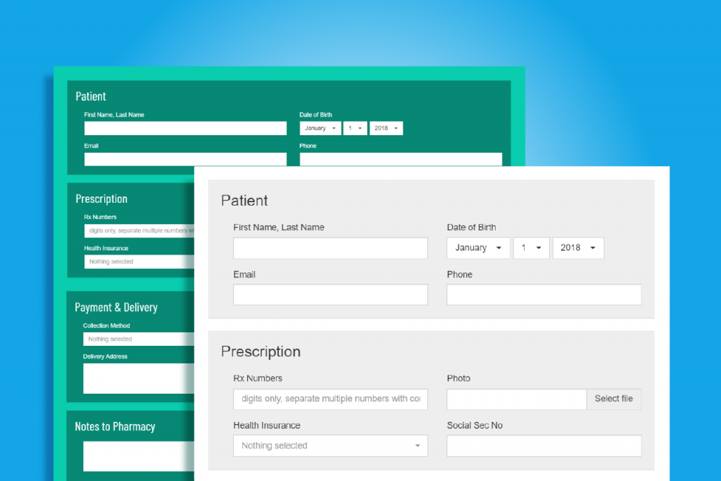 refill request secure forms compared