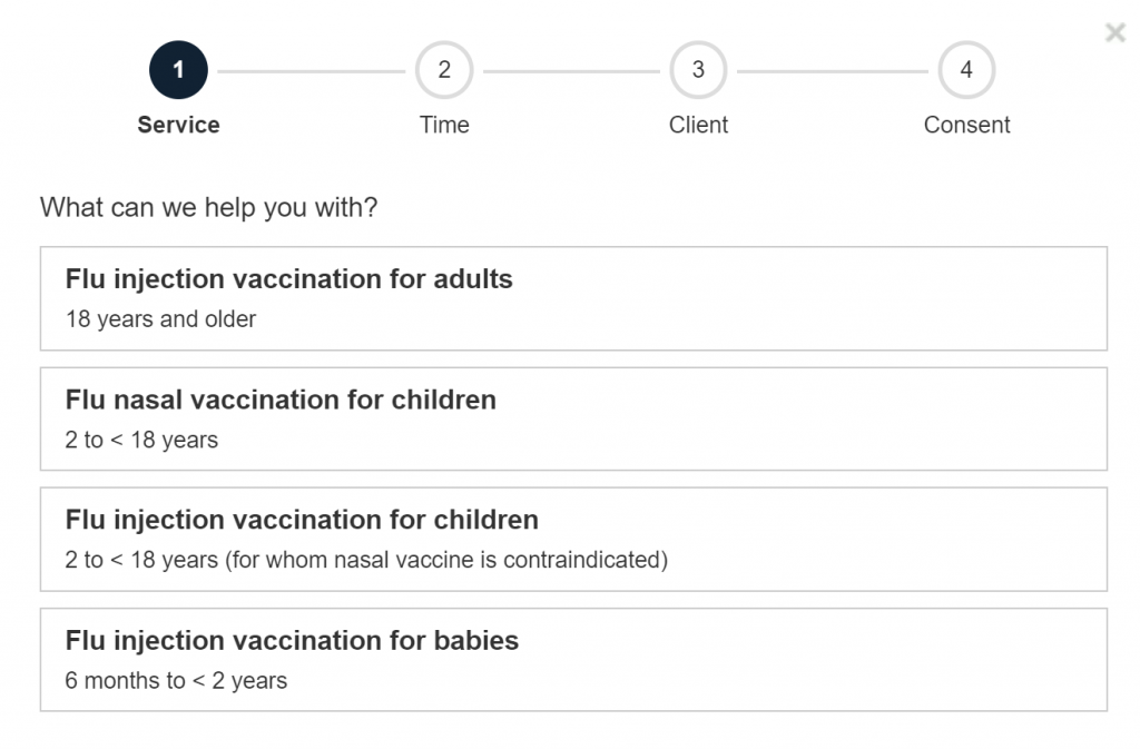 Flu pharmacy services